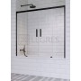 Штора для ванны Radaway Idea Black PN DWD 170x150 безопасное стекло, прозрачное (10004170-54-01) в интернет магазине сантехники Legres.com.ua