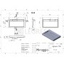 Умывальник AGNESS 750 MATT 1  в интернет магазине сантехники Legres.com.ua