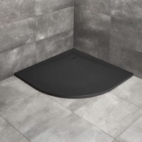 Поддон Radaway Kyntos A 100x100 полукруглый, черный (HKA100100-54)