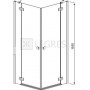 Душевая кабина Radaway Almatea KDJ 80x100, правая, стекло коричневое (32149-01-08NR) 2  в интернет магазине сантехники Legres.com.ua