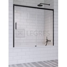 Штора для ванны Radaway Idea Black PN DWJ 180x150 правая, безопасное стекло, прозрачное (10003180-54-01R)