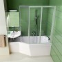 Штора для ванной Ravak VS3 130 129,6 стекло Transparent (795V0U00Z1) 5  в интернет магазине сантехники Legres.com.ua