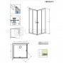 Душевая кабина Radaway Premium Plus С 80x80 безопасное стекло прозрачное (30463-01-01) 2  в интернет магазине сантехники Legres.com.ua