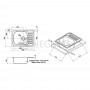 Кухонная мойка Qtap 6550 Micro Decor 0,8 мм (QT6550MICDEC08) 3  в интернет магазине сантехники Legres.com.ua