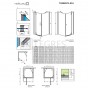 Душевая кабина Radaway Torrenta KDJ 90x100, левая, стекло графит (32240-01-05NL) 6  в интернет магазине сантехники Legres.com.ua