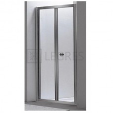Дверь bifold 90*195, профиль хром, стекло прозрачное 5мм