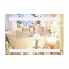 Зеркало для ванной прямоугольное Mideya New 500х700 мм (QT207814226080W) с подсветкой