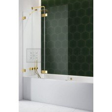 Штора для ванны Radaway Essenza Pro PND II 100 левая, безопасное стекло, прозрачное, золотая (10102100-09-01L)