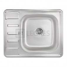 Кухонна мийка Lidz 63x50 0,8 мм micro decor (LIDZ6350MDEC)