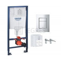 Инсталляционный комплект Grohe Rapid Sl 113×50x16,5 для подвесного унитаза (39501000)