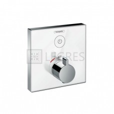 SHOWERSELECT термостат для одного потребителя, стеклянный, см, белый/хром