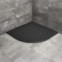 Поддон Radaway Kyntos A 100x100 полукруглый, черный (HKA100100-54) в интернет магазине сантехники Legres.com.ua