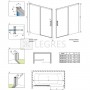 Штора для ванны Radaway Idea Black PN DWJ 160x150 левая, безопасное стекло, прозрачное (10003160-54-01L) 2  в интернет магазине сантехники Legres.com.ua