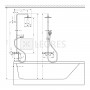 Душова система Hansgrohe Vernis Blend Showerpipe 200 1jet з термостатом для ванни хром (26274000) 10  в інтернет магазині сантехніки Legres.com.ua