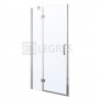 Дверь в нишу 100*195см распашная на петлях, прозрачное стекло 6мм в интернет магазине сантехники Legres.com.ua