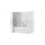 Штора для ванны Rea Elegant 80x140 gold стекло прозрачное (REA-W5601) в интернет магазине сантехники Legres.com.ua