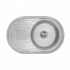 Кухонна мийка Lidz 77x50 0,6 мм polish (LIDZ775006POL)