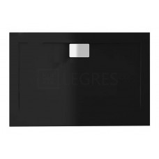 Душовий піддон VEGAR чорний, 100 x 80 х 4,5/1,5 см