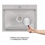 Кухонная мойка Lidz 580x450x220 brush + дозатор для моющего средства (LIDZH5845BRU3010) 7  в интернет магазине сантехники Legres.com.ua