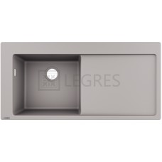 Кухонная мойка Hansgrohe S5110-F450 BG 105x41,5x20,5 с правым крылом, серый бетон (43330380)