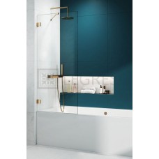 Штора для ванны Radaway Essenza Pro PNJ 70 безопасное стекло, прозрачное, золото (10101070-09-01)