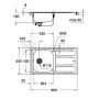 Кухонная мойка Grohe K400 50x86 нержавеющая сталь (31566SD0) 5  в интернет магазине сантехники Legres.com.ua