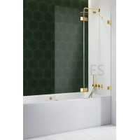 Штора для ванны Radaway Essenza Pro PND II 100 правая, безопасное стекло, прозрачное, золотая (10102100-09-01R)