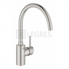 Смеситель для кухни Grohe Concetto, высокий излив, суперсталь (32661DC3)