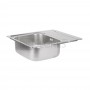 Кухонная мойка Lidz 58x48 0,8 мм satin (LIDZ5848SAT) 3  в интернет магазине сантехники Legres.com.ua