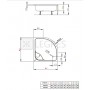 Піддон Radaway Indos A 80x80 (SIA8080-01) 4  в інтернет магазині сантехніки Legres.com.ua