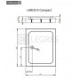 Поддон Radaway Laros D 120x90 (SLD91217-01) 2  в интернет магазине сантехники Legres.com.ua