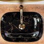 Умывальник Rea Belinda 33,5x46,5 black marble shiny (REA-U8907) 4  в интернет магазине сантехники Legres.com.ua