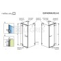 Душевая кабина Radaway Euphoria KDJ+S 90 стекло прозрачное (383020-01R) 4  в интернет магазине сантехники Legres.com.ua