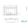 Акриловая ванна DEVIT Iven 1800х1200 мм (291337) 1  в интернет магазине сантехники Legres.com.ua
