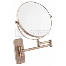 Зеркало косметическое Qtap Mideya 20x20 bronze (QTLIBANT1147)