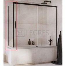 Бічна стінка Radaway Idea Black PN S 75 ліва, безпечне скло, прозоре (10005075-54-01L)
