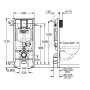 Инсталляционная система Grohe Rapid Sl 113×50x16,5 для подвесного унитаза, со сливной трубкой (39002000) 2  в интернет магазине сантехники Legres.com.ua