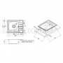 Кухонная мойка Lidz 63x50 0,8 мм micro decor (LIDZ6350MDEC) 6  в интернет магазине сантехники Legres.com.ua