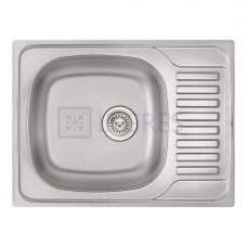 Кухонна мийка Qtap 6550 Satin 0,8 мм (QT6550SAT08)