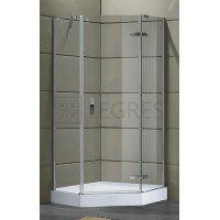STEFANI душова кабіна 90 * 90 * 190см п'ятикутна (скла + двері) - виписується З КОМПЛЕКТОМ 599-535 / 3
