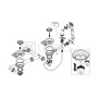 Сифон для мойки Hansgrohe D17-11 с автомат управлением для гранитной мойки с одной чашей (43938000) 2  в интернет магазине сантехники Legres.com.ua