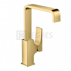 Смеситель для умывальника Hansgrohe Metropol золото, с донным клапаном push-open (32511990)