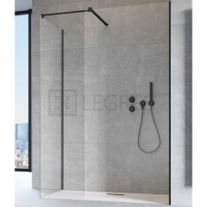 Душова перегородка Radaway Modo XII 85 безпечне скло, прозоре, чорна (389285-54-01)