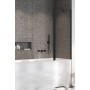 Штора для ванны Radaway NES Black PND II 100 правая, безопасное стекло, прозрачное, чёрная (10009100-54-01R) в интернет магазине сантехники Legres.com.ua