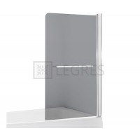 Штора для ванны Eger 80х150 правая, стекло тонированное (599-02R grey)