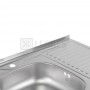 Кухонная мойка Lidz 60x80-L 0,6 мм satin (LIDZ6080L06SAT) 2  в интернет магазине сантехники Legres.com.ua