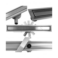 Трап Calani Eco360 900 мм, двосторонній chrom (CAL-G0011)
