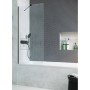Штора для ванны Radaway Modo PNJ 90 безопасное стекло, прозрачное, чёрная (10006090-54-01) в интернет магазине сантехники Legres.com.ua