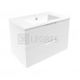 LIBRA комплект меблів 80см білий: тумба підвісна, 2 ящика + умивальник накладної арт 15-41-80 в інтернет магазині сантехніки Legres.com.ua