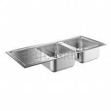 Кухонна мийка Grohe K500 50x116 нержавіюча сталь, 2 основні чаші (31588SD0)